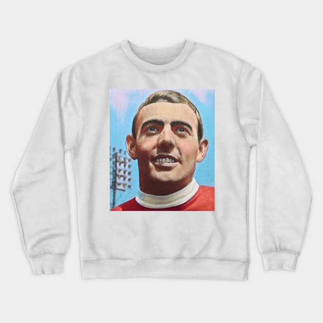 Ian St John digital painting Crewneck Sweatshirt by AndythephotoDr